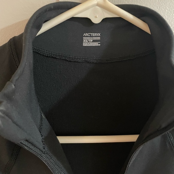 Arc'teryx BLACK Half Zip Pull Over Shirt Jacket Size XS wemens - Picture 4 of 7
